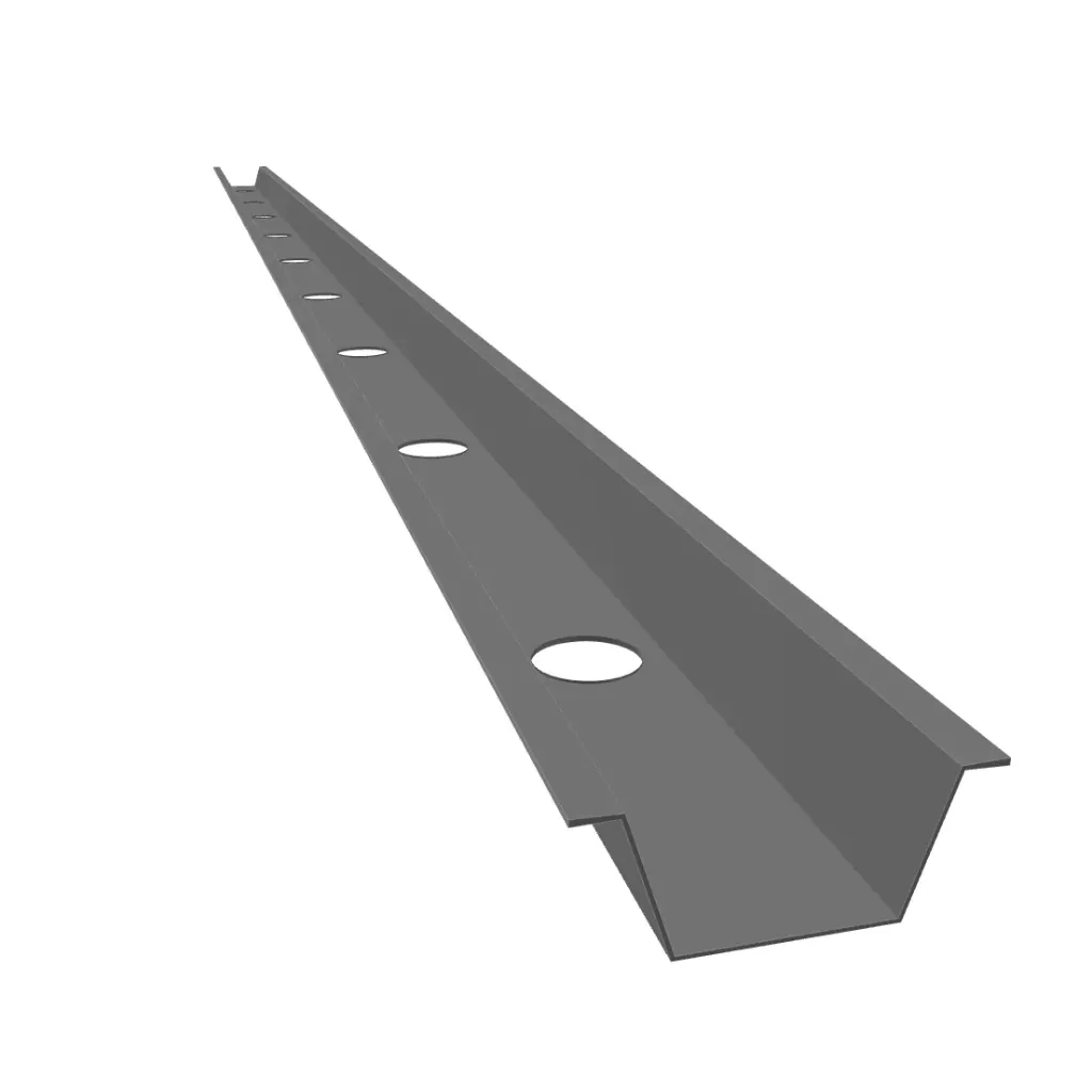 Hat Track 1 1/4in Type A (===ALUMINIUM===, Aluminum, 22ga)