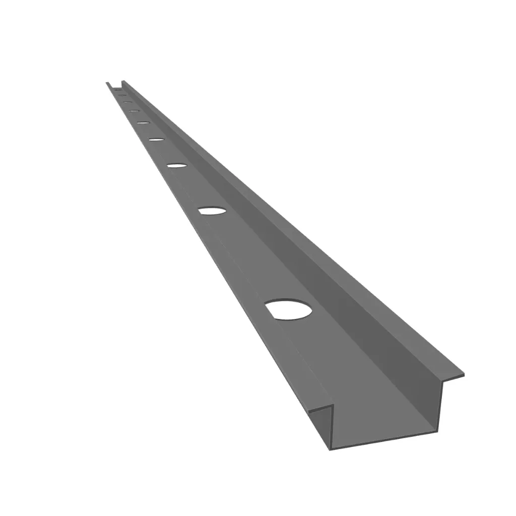 Pitched Hat-Track 3/4" [5"-9"] (===ALUMINIUM===, .019)