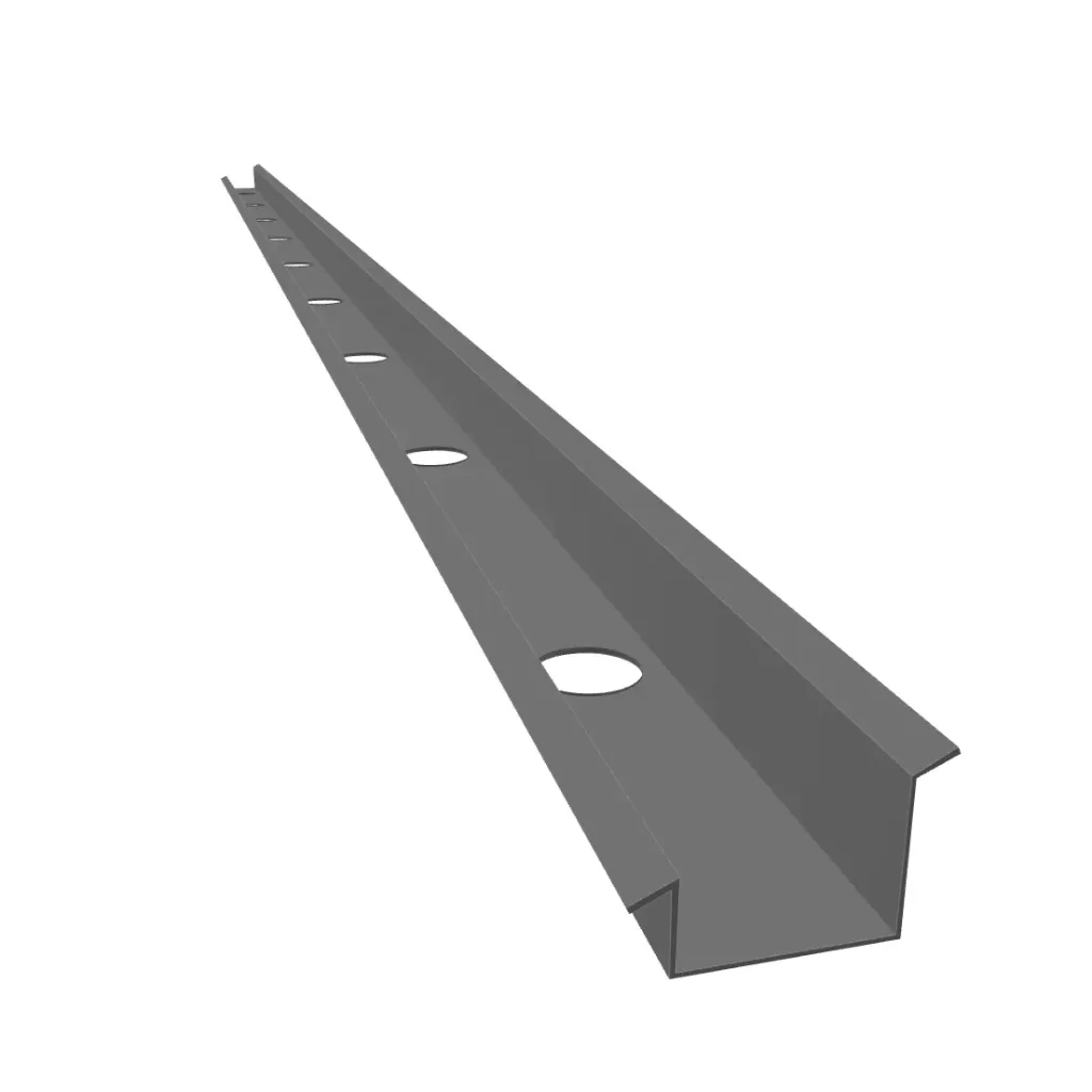 Angled Hat Track 3/4" [4/12] - Type A (===ALUMINIUM===)